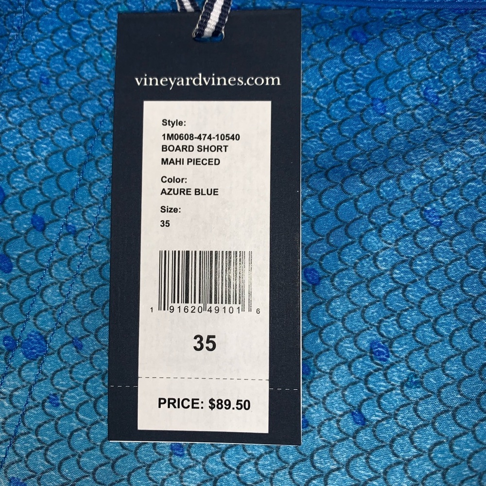 Vineyard Vines Blue Mahi Pieced Board Shorts NWT - Picture 3 of 5
